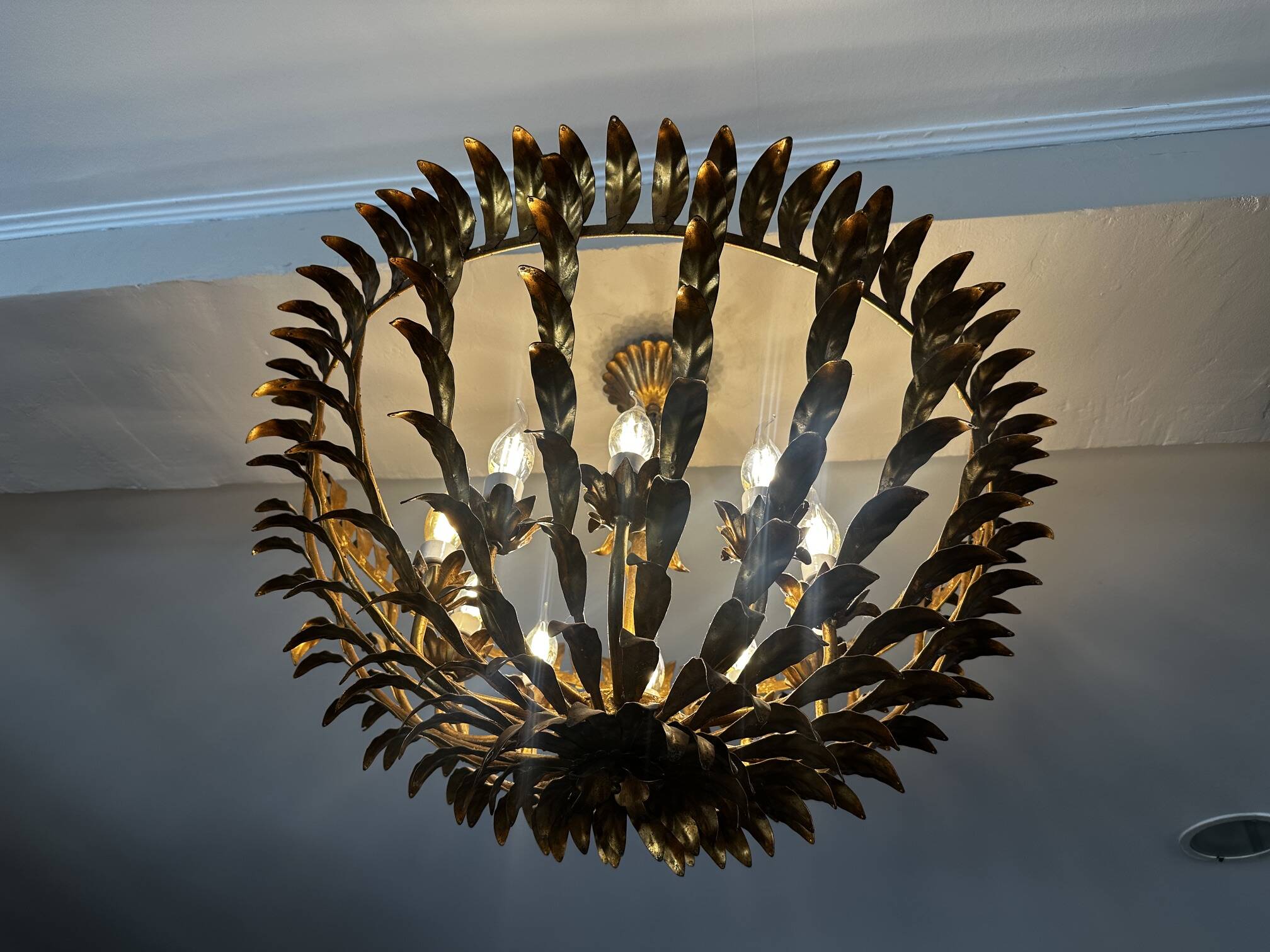 Brass chandelier 1960