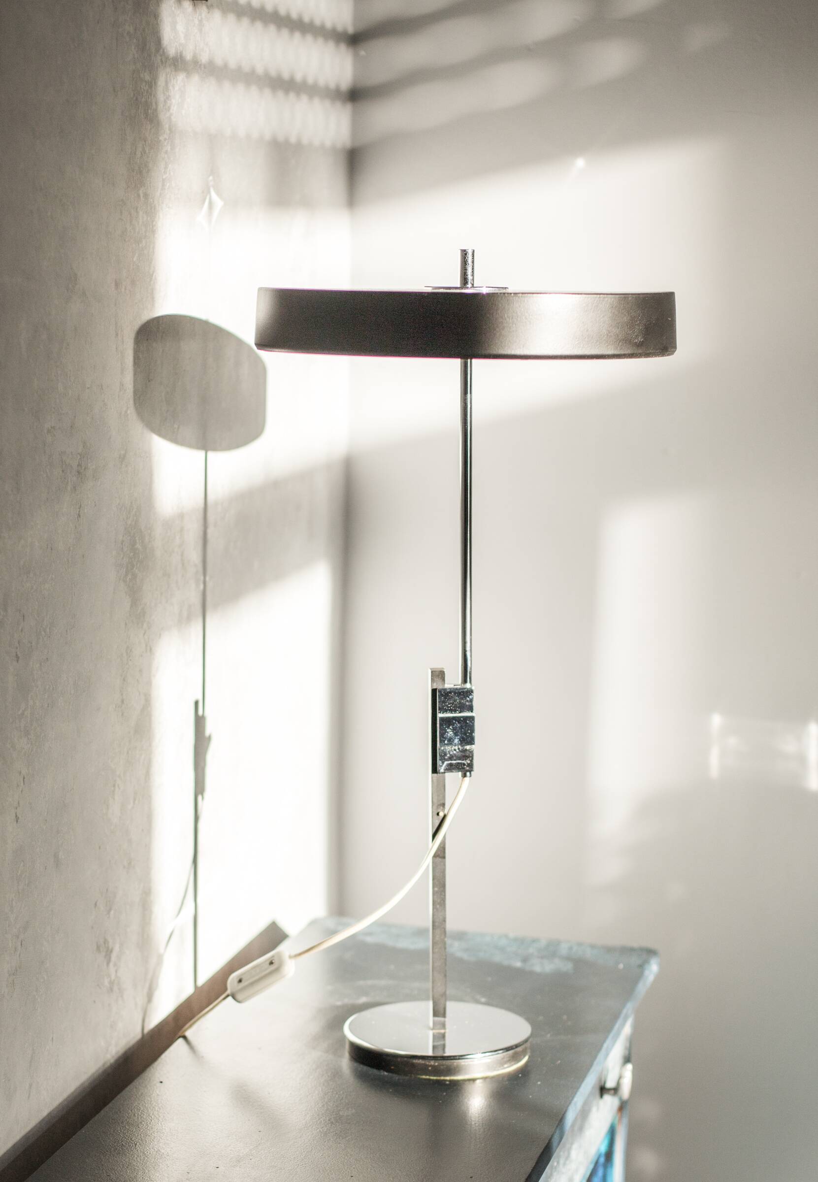 Vintage Bauhaus lamp attributed to Kaiser Leuchten by Boulanger, 1960