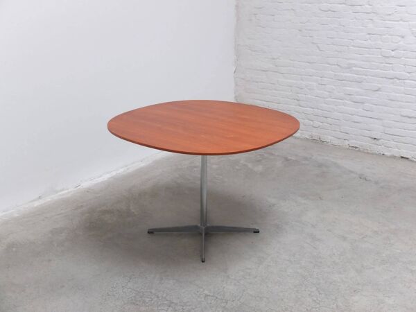 Table 'Super-Circulaire' en teck par Piet Hein et Bruno Mathsson pour Fritz Hansen, 1974