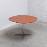 Teak 'Super-Circular' table by Piet Hein & Bruno Mathsson for Fritz Hansen, 1974