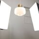 Pair of Mid-Century Opaline Pendant Lamps, 60s