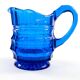 Art Deco creamer, cobalt glass, Belgium, 1930s