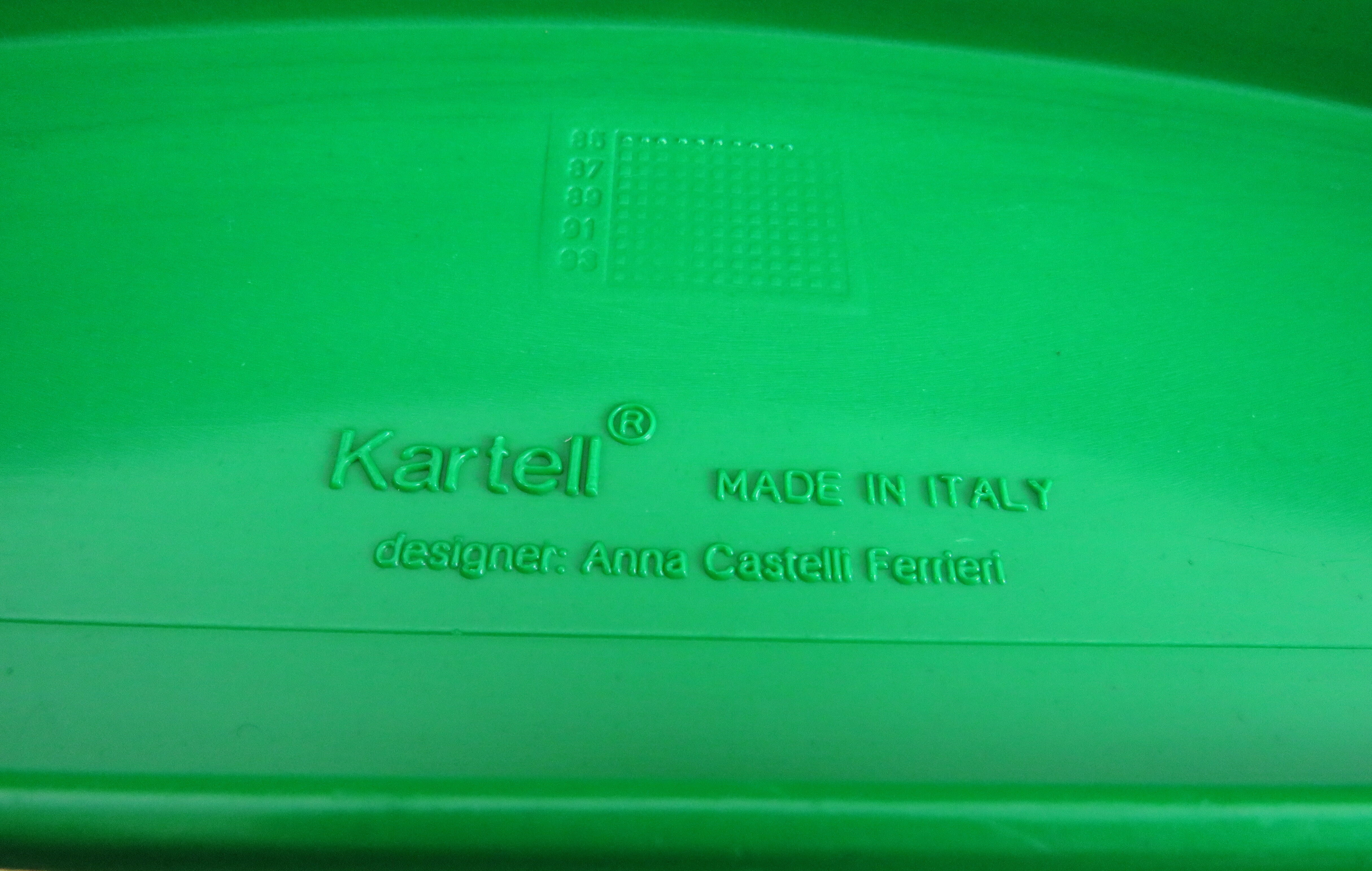 Stackable Chairs K 4870 Design Anna Castelli Ferrieri for Kartell Edition 1985 - - (Set of 4 Pcs)
