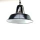 Hanging lamp sheet enamelled black color 1950