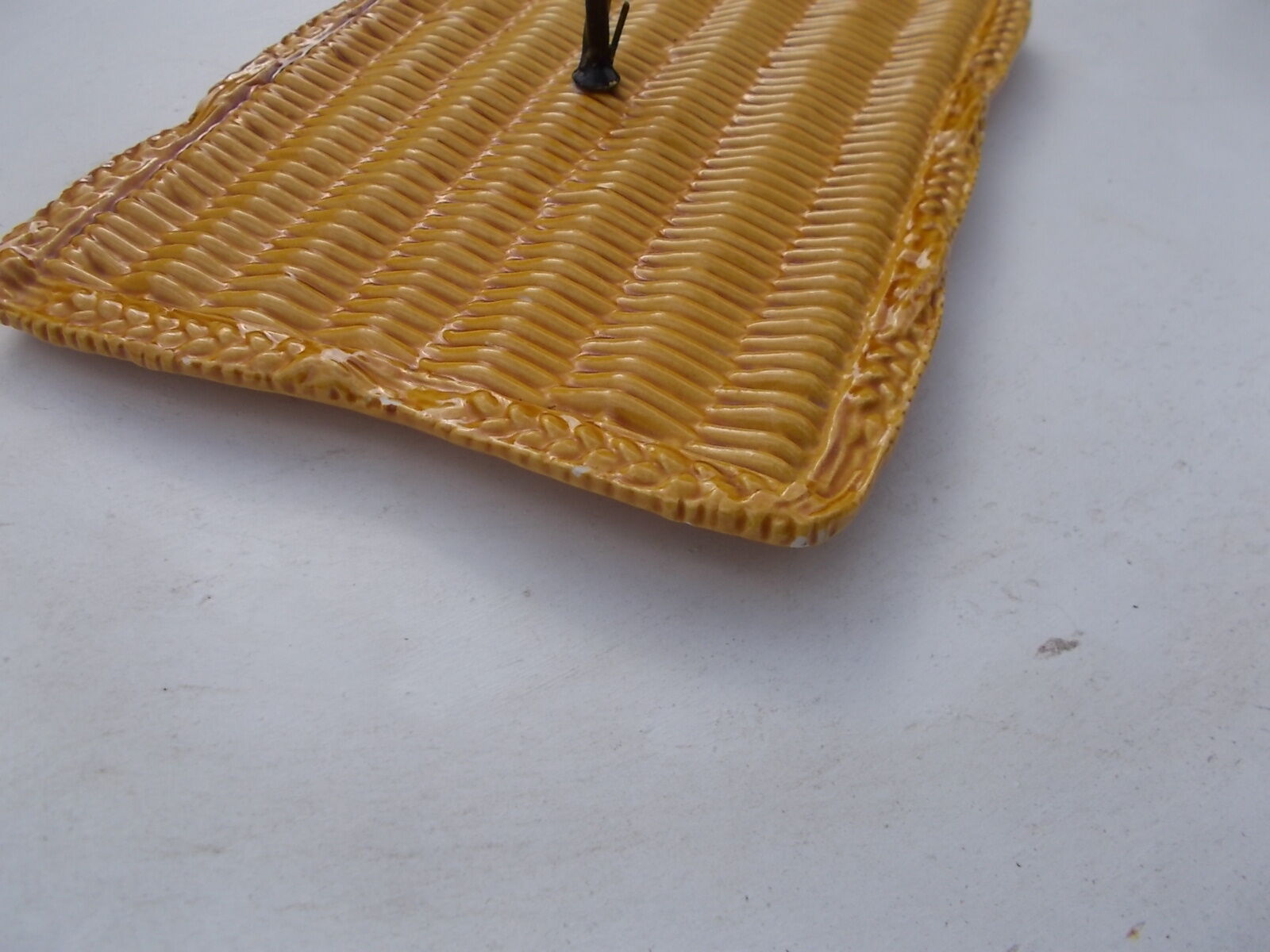 Vallauris cheese platter in slipware