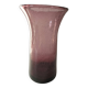 Purple bubble glass vase