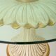 Carved wooden round table, Italy, 1960