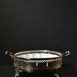 Plat de service plaqué argent