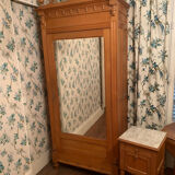 Henry 2 style wardrobe and bedside table circa 1900