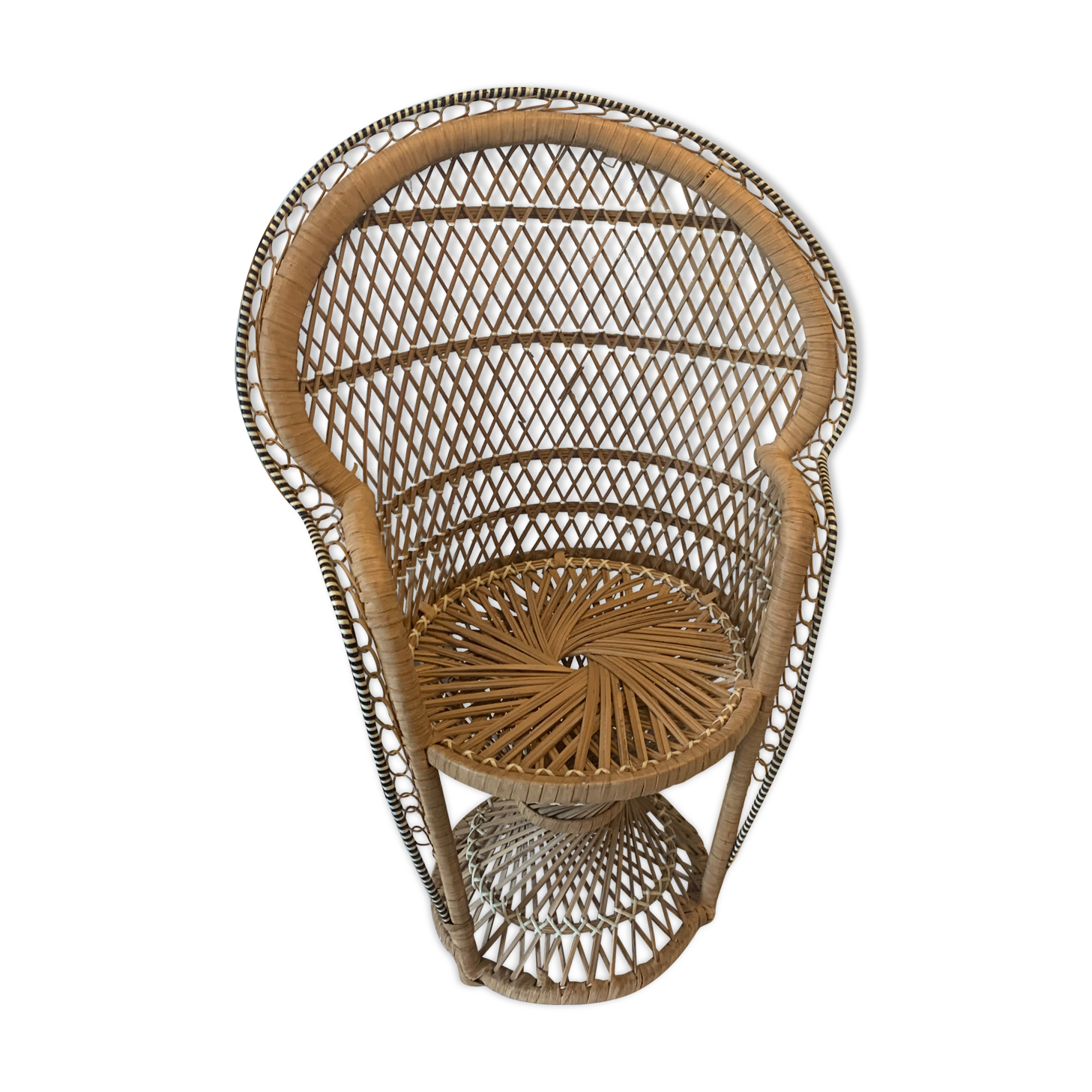 Large wicker chair for dolls