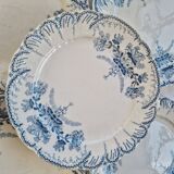 Set of 6 flat plates Regency in iron earth