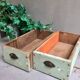 Lot of 2 trendy Wabi Sabi workshop drawers