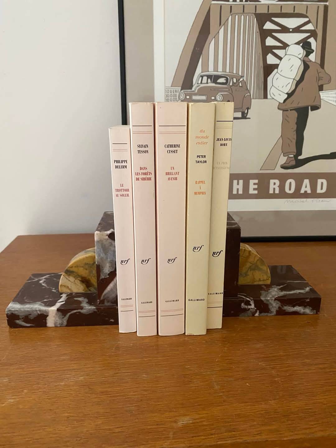Pair of marble bookends (1930s)