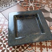 Centrepiece or large ceramic catchall in glazed ceramic signed Vila Clara.