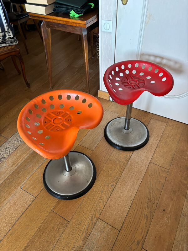 Tabourets Faucheuse par Étienne Fermigier pour Mirima 1970