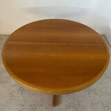 Vintage 70s Scandinavian design oak extendable table
