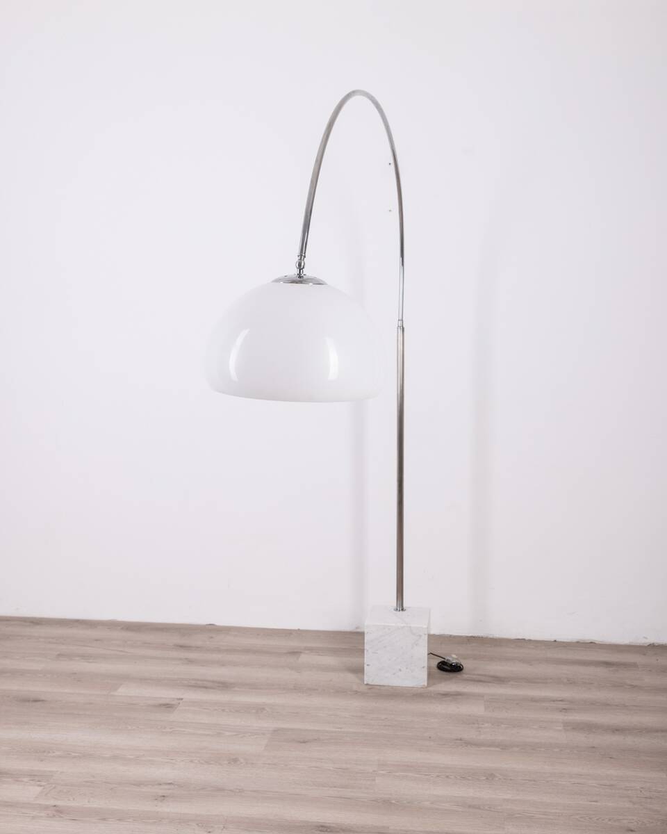Vintage 70's arc lamp adjustable italian design