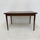 Table à manger extensible vintage en bois, années 60