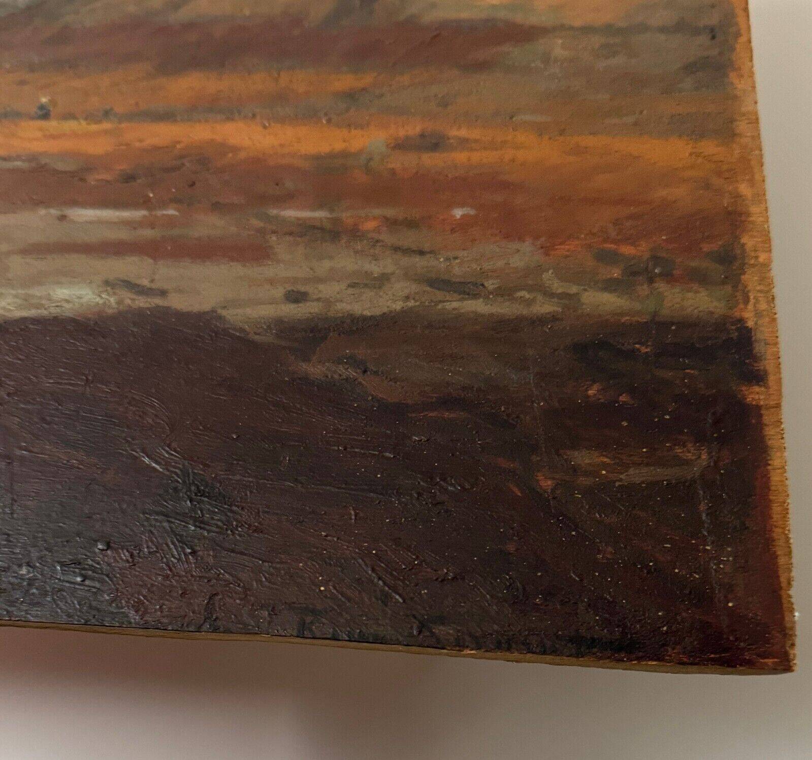 Oil panel Priory of Dinard Saint-Servan-sur-Mer René Sergent 1921