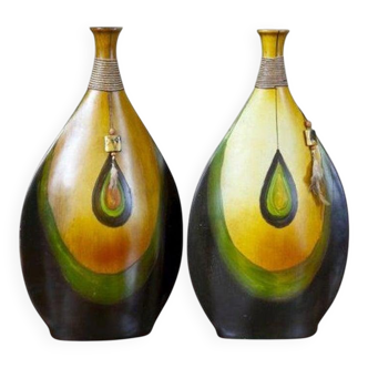 Late 20th Century African Vases, 1950s, Set of 2
