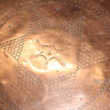 Ancien plateau du maghreb en cuivre