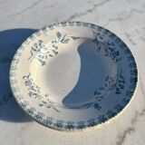 Charming old-fashioned soup plate with floral patterns