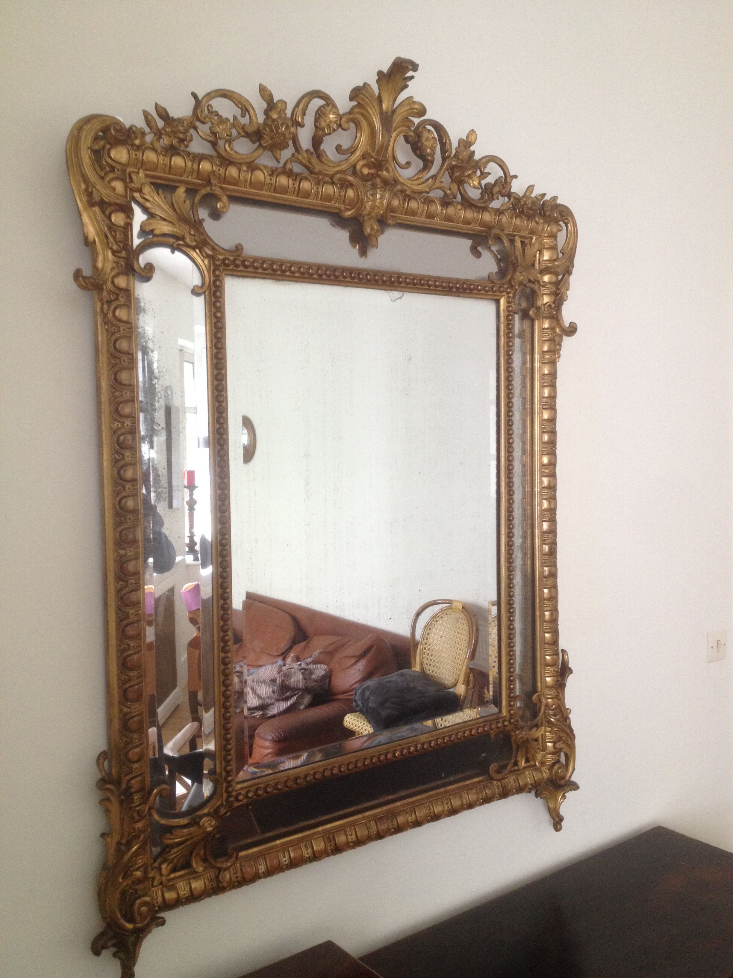 closed mirror Napoleon III 145 cm X 103 cm