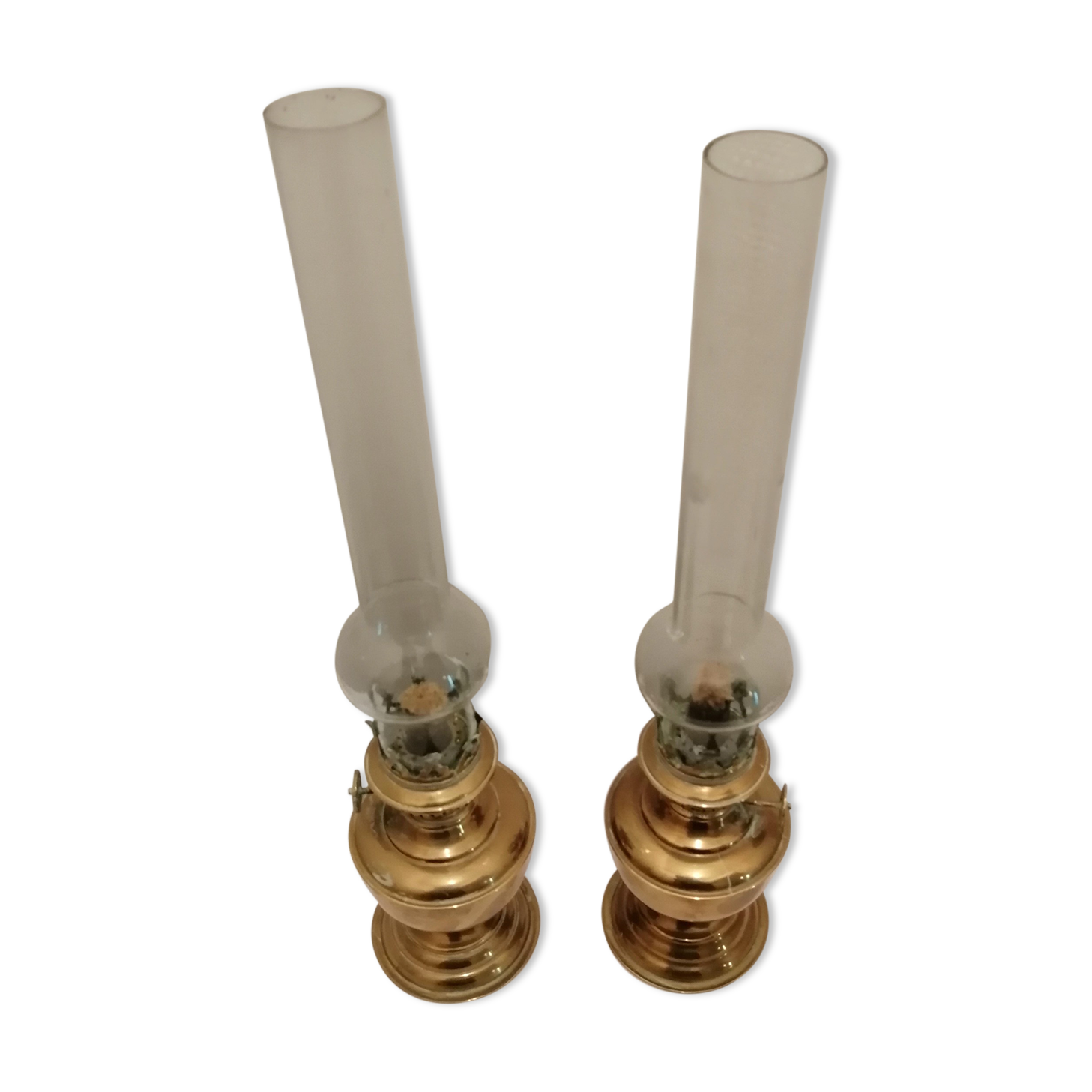 1 PAIR OF COPPER OIL LAMP