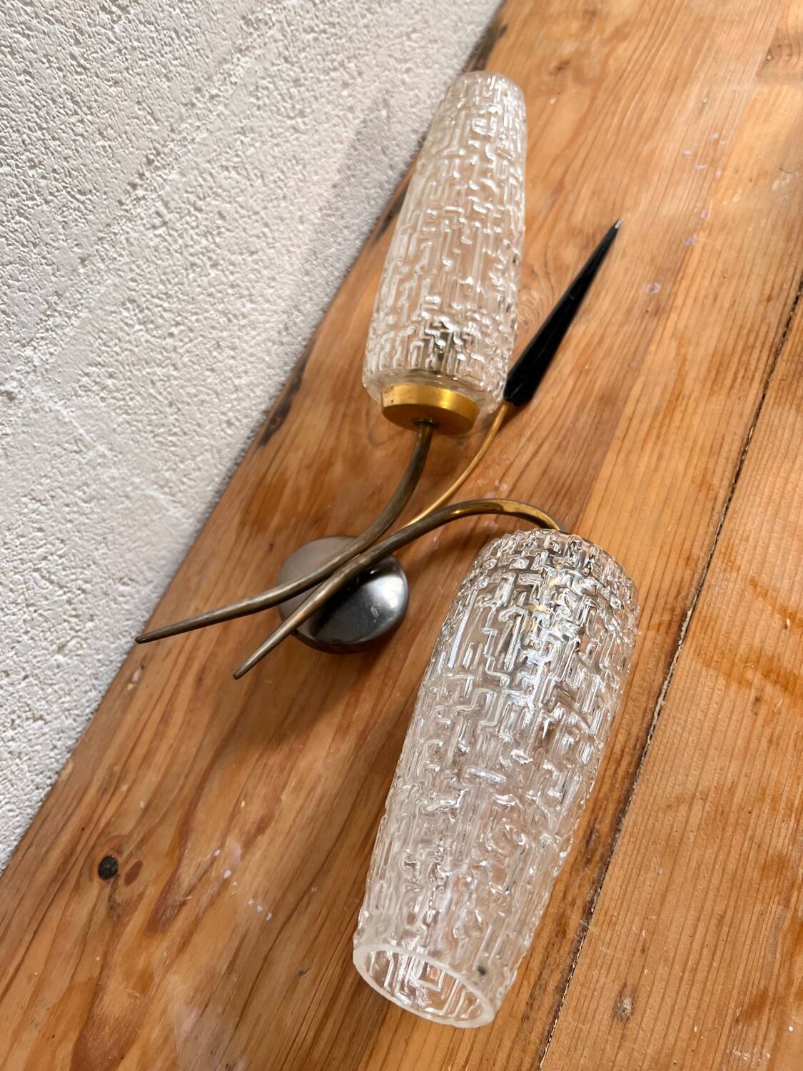 Pair of double rockabilly sconces