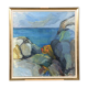 Large Original Swedish Oil on Canvas – “Storm Clouds Bohuslän” by Stig Delang – Signed – Vintage & Framed