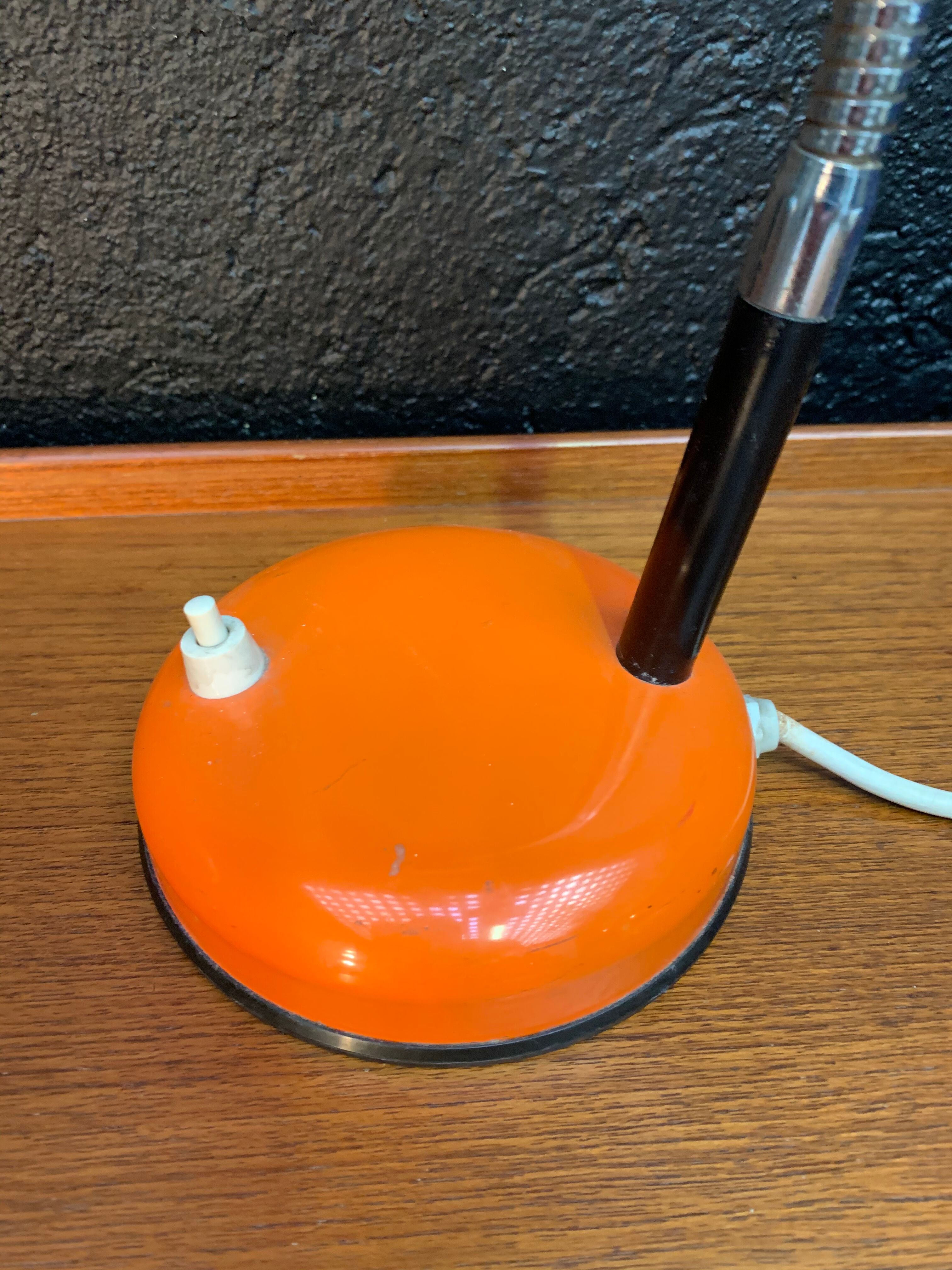 Vintage orange desk lamp