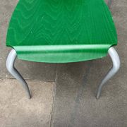 Chaise postmoderne italienne verte, années 1980