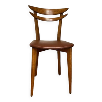 Vintage - Chaise à double dossier ovale - années 50