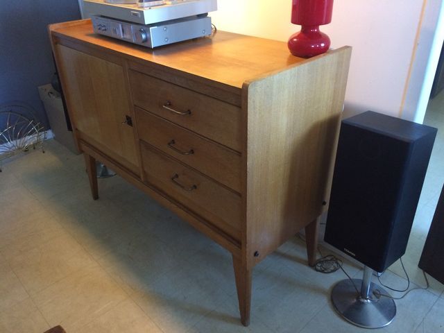 French vintage buffet oak furniture 50/60