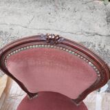 Set of 3 Louis Philippe style chair in walnut