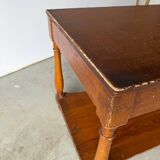 Old work table / draper from a wooden haberdashery.