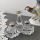 Salt and pepper shaker vintage glass