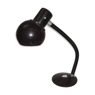 Desk snake lamp, 1960, brown metal