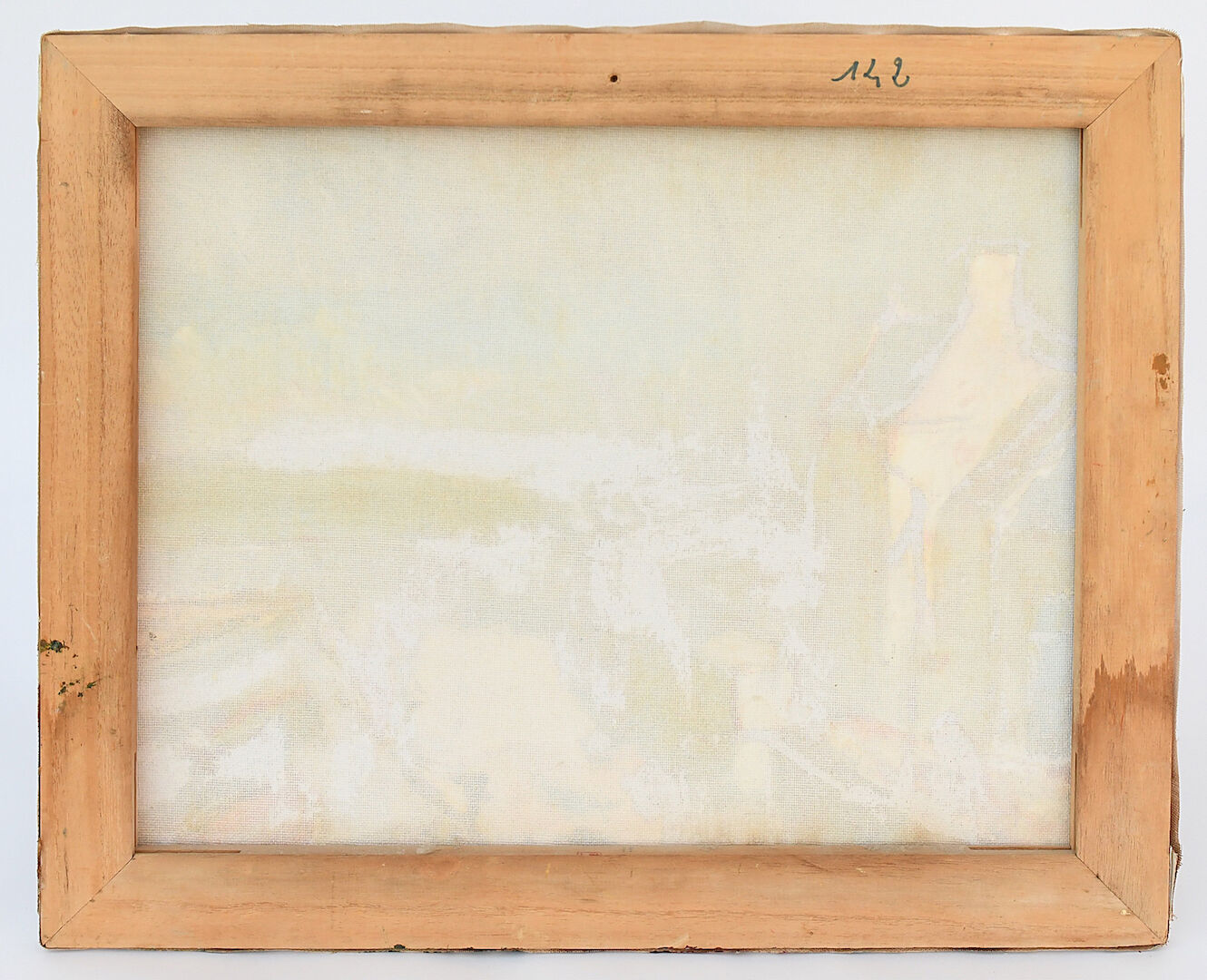Yann Edel (XXth) Oil on canvas "Walker by the sea"