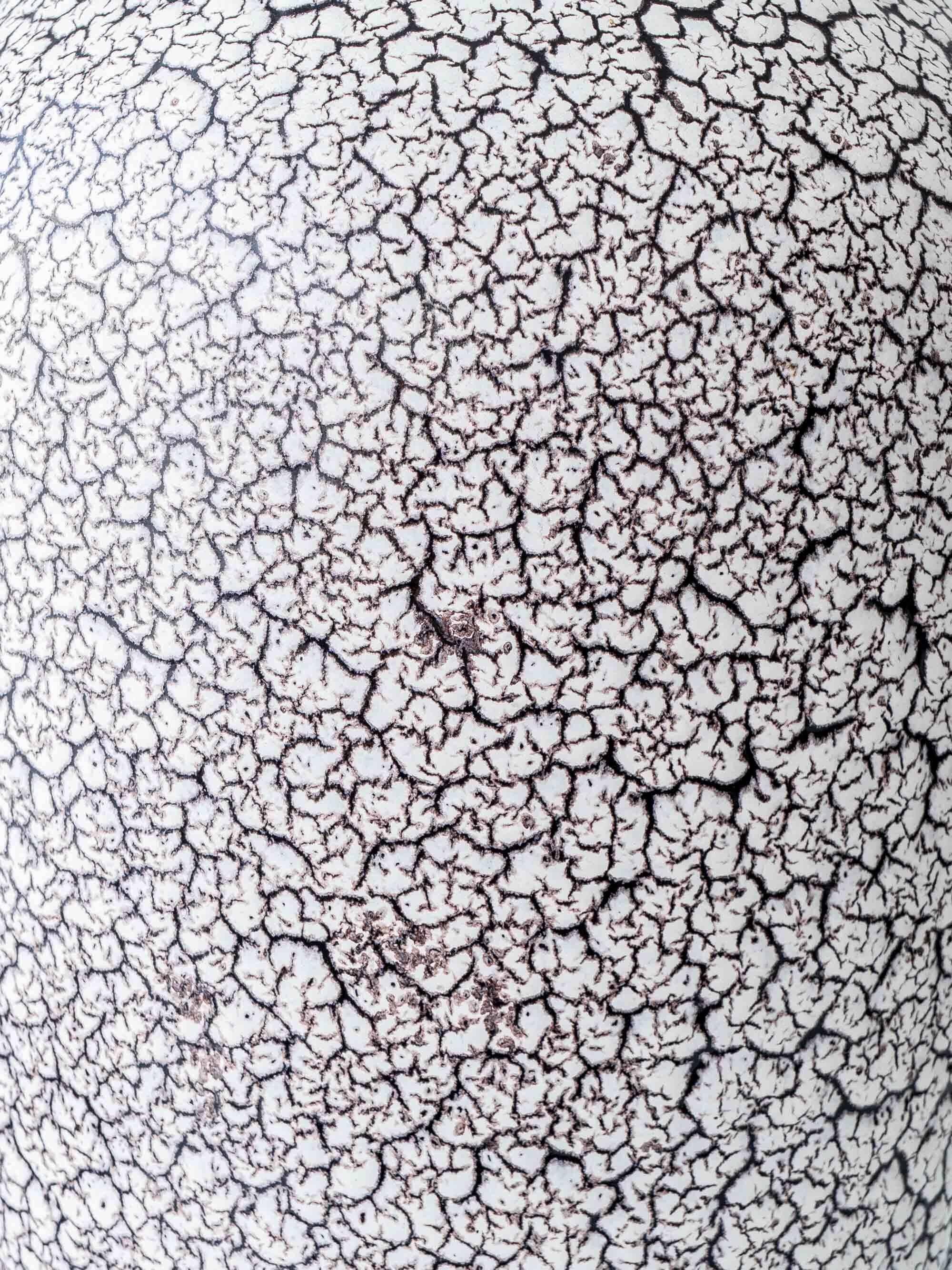 Jasba "Cortina" ceramic table lamp with crackled glaze, mid-century style, 1950s.