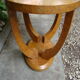Oval coffee table Art Deco Walnut Burr