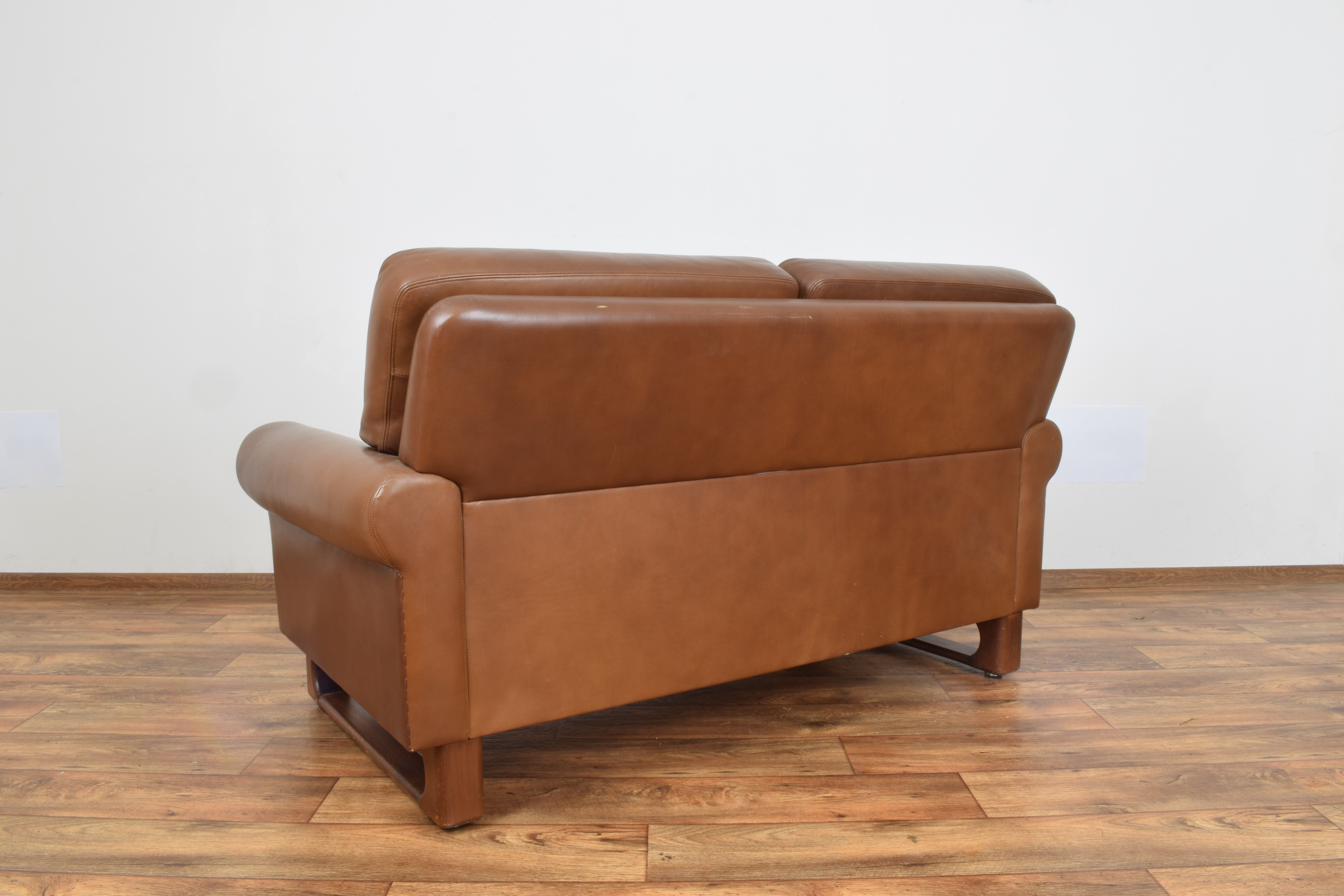 Mid-Century Danish Leather Sofa, 1960s