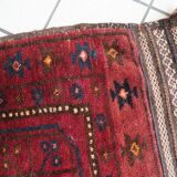 Handmade vintage Afghan Baluch rug 63cm x 109cm 1950s - 1С1169