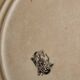 Large antique plate in Gien earthenware with Cornucopia pattern Ø 28 cm