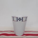 Set of 6 Basque blue and red porcelain mugs