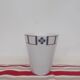 Ensemble de 6 mugs basque porcelaine bleu et rouge