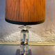 Lampe Art Déco chrome et cristal
