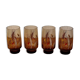 Set of 4 Arcopal Tivoli orangeade glasses