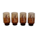 Set of 4 Arcopal Tivoli orangeade glasses