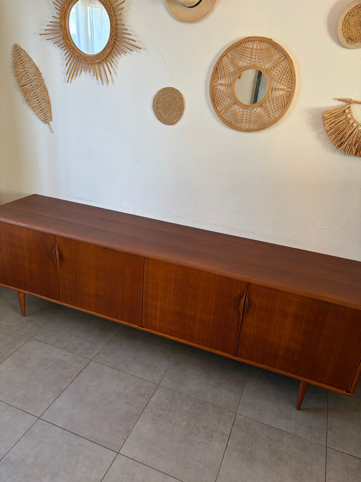Vintage teak enfilade from the 1960s.